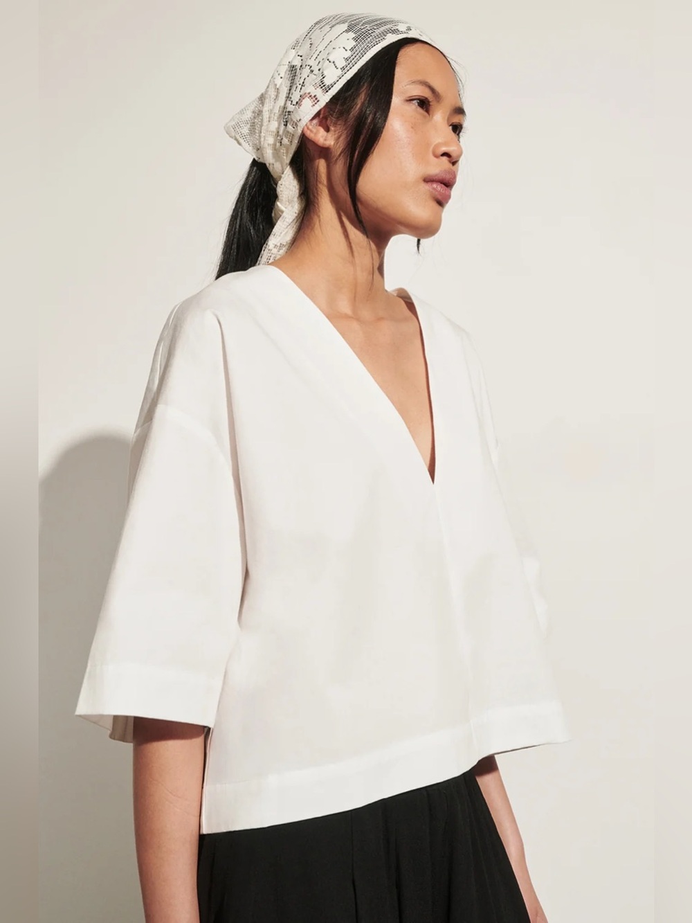 DISSH Orlena White Cotton Top